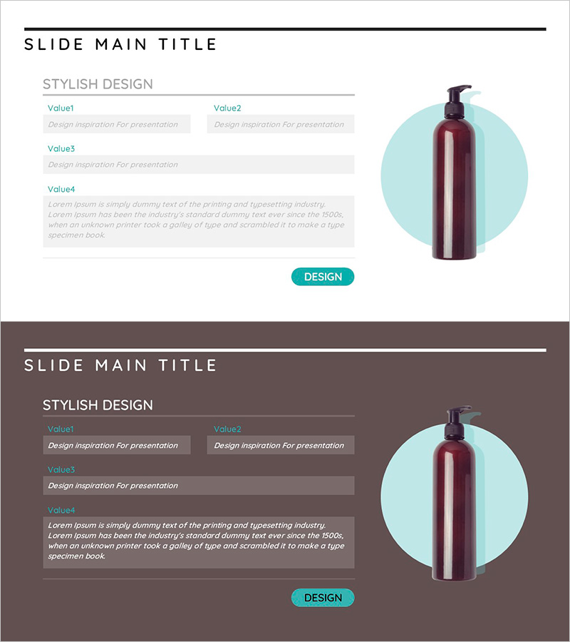 화장품 주문서 작성 슬라이드 템플릿 – 비즈니스 전략과 운영 계획