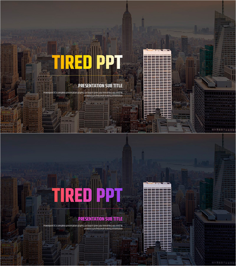 피곤한 현대인 PPT 표지