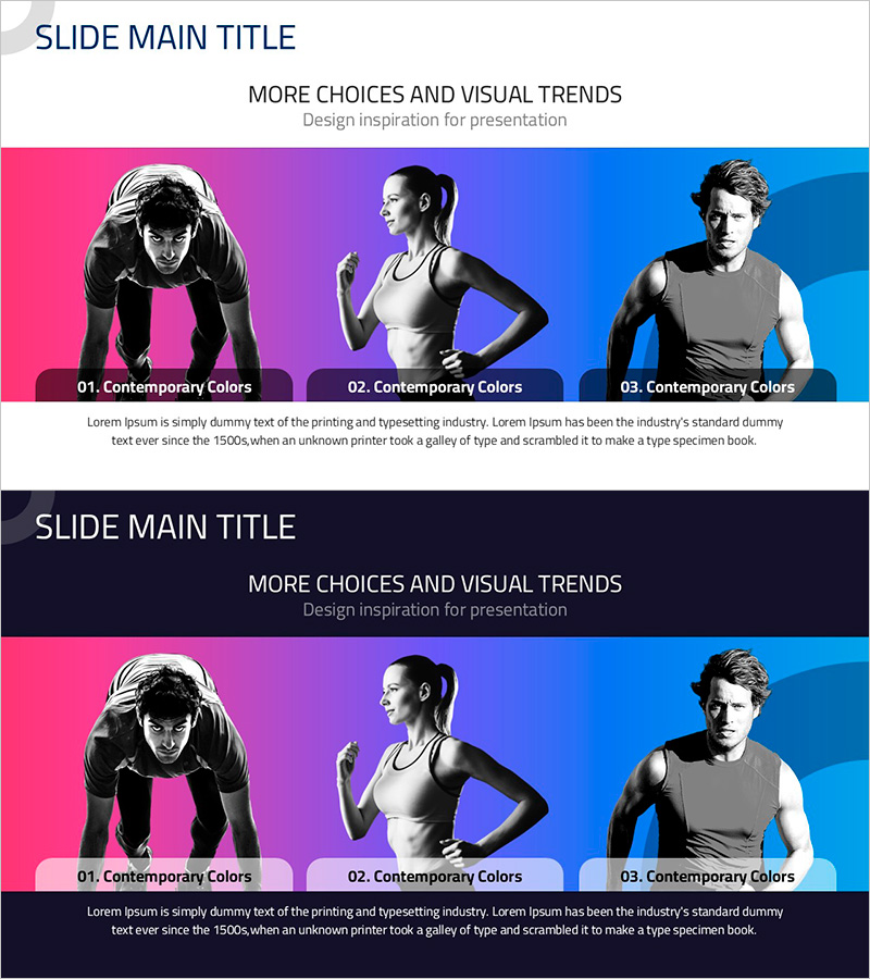 3명의 운동경기 참가자 – 스포츠와 열정