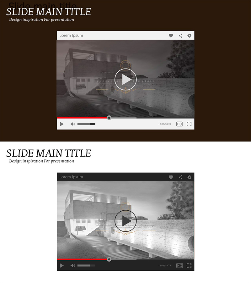 회사 오피스 소개 영상을 위한 PPT 슬라이드