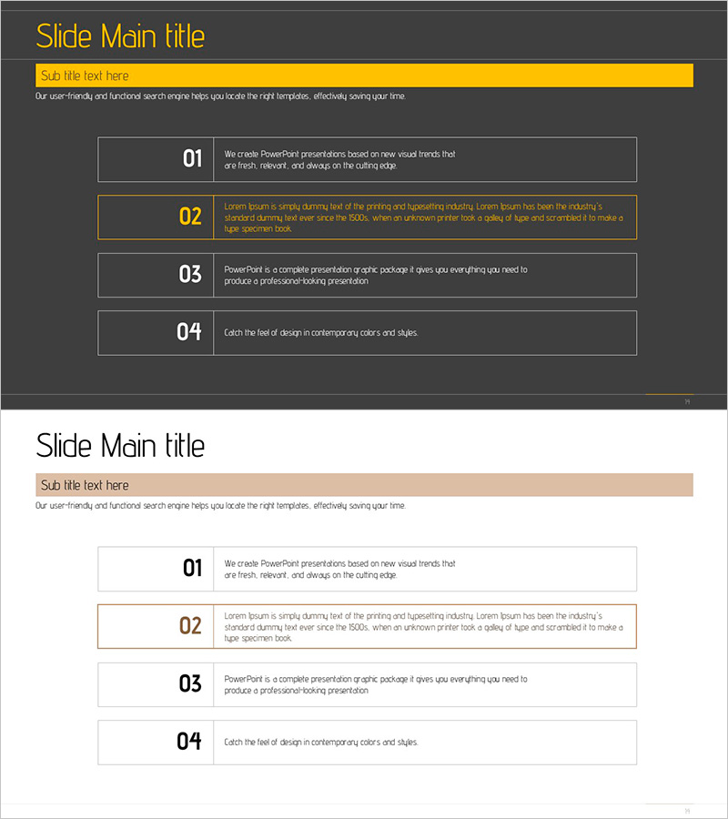 4가지 방안 텍스트박스 슬라이드 – 운영계획 및 사업지원 방안
