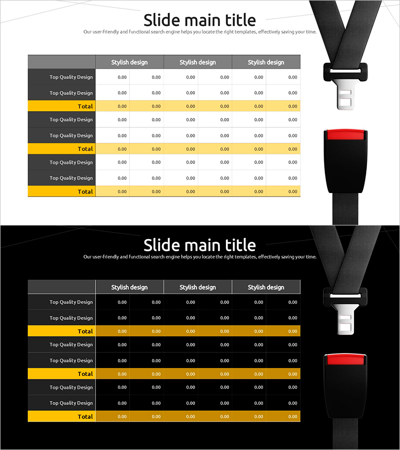 안전벨트 미착용 적발 건수 분석 슬라이드