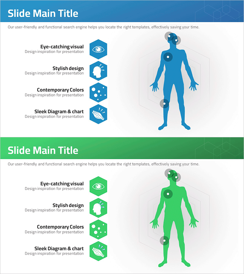 신체기관 질병 분석 다이어그램 – 명확한 정보 전달