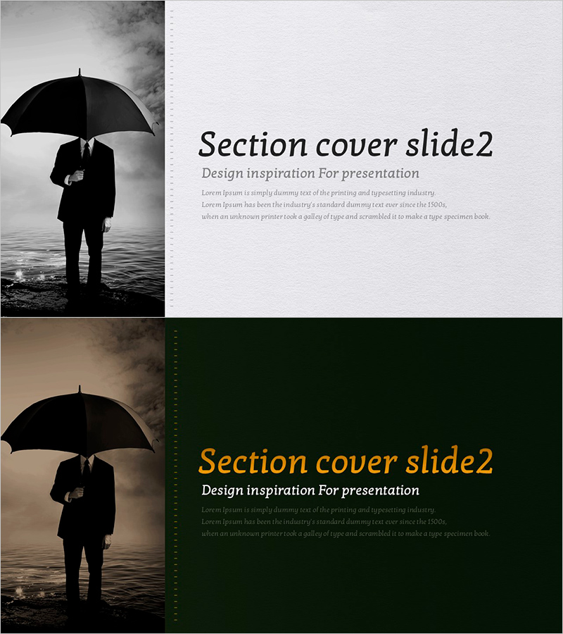 수트 프레젠테이션 간지 – 비즈니스와 전문성을 담은 슬라이드