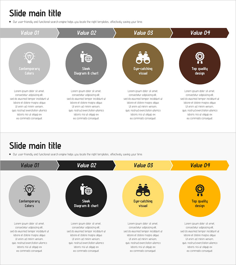 프리미엄 아이디어 전략 슬라이드 - 수상을 위한 사업추진 방향