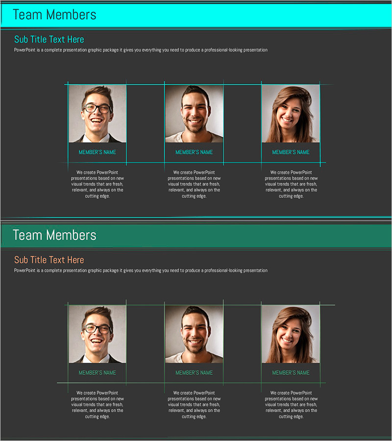 민트 그린 팀 소개 – 창의적이고 현대적인 접근