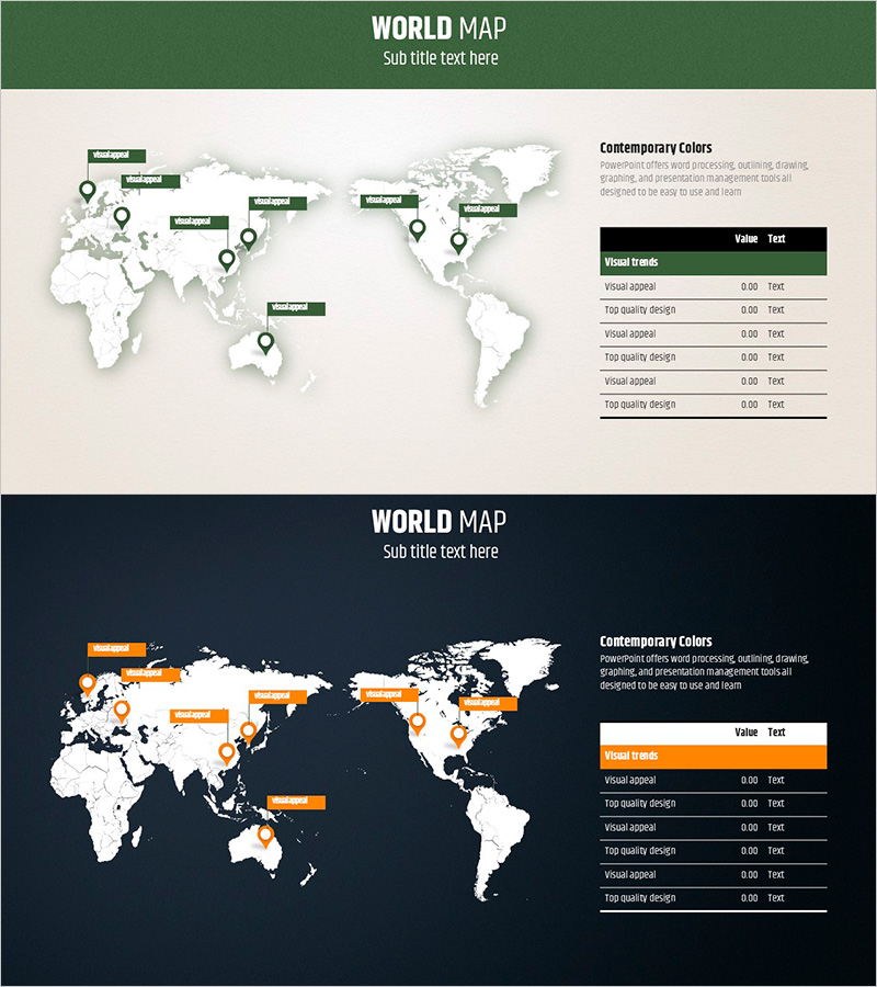 위치 데이터 분석을 위한 세계지도 – 글로벌 네트워크 표현