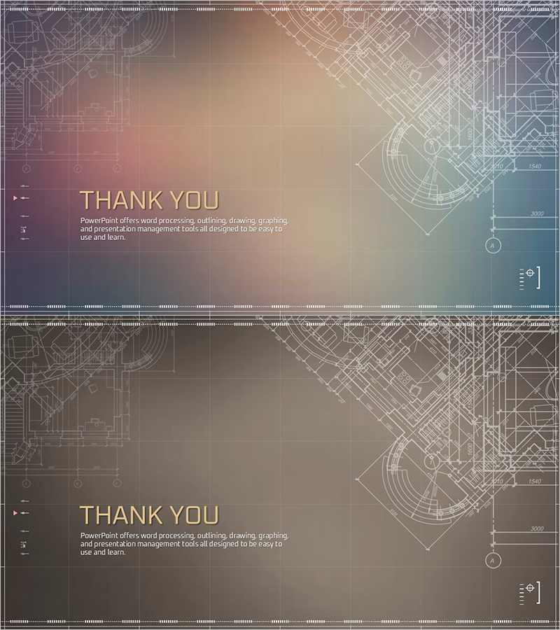건축 디자인 계획서 엔딩표지 - 전문적인 디자인