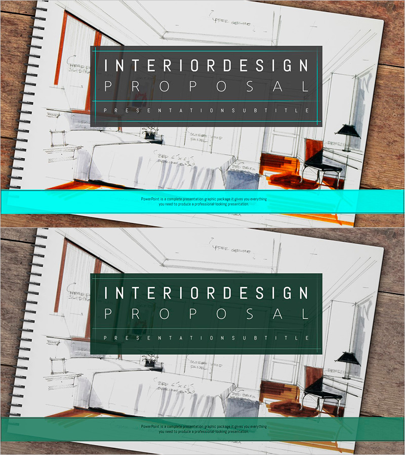 인테리어 제안서 PPT 표지