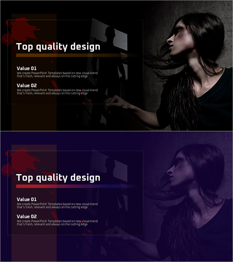 스토킹 피해자 사례 슬라이드 – 연약함과 강인함의 비극적 조화