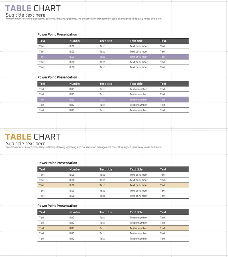 보라, 브라운 테이블 디자인의 재무계획 슬라이드
