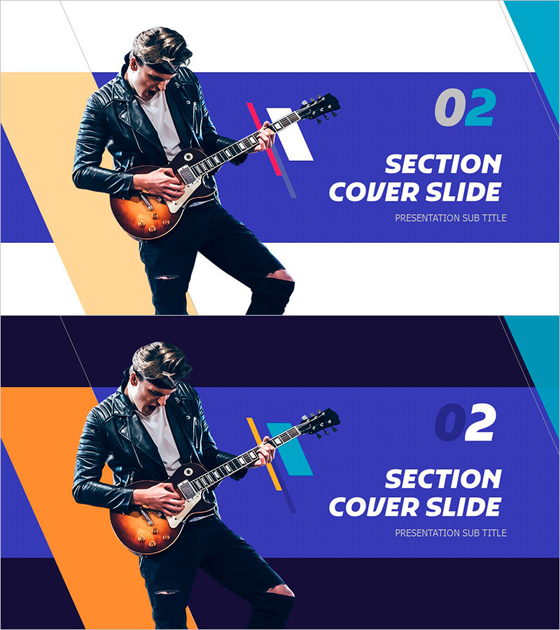 음악 페스티벌 섹션 커버 슬라이드 – 감정과 열정을 담다