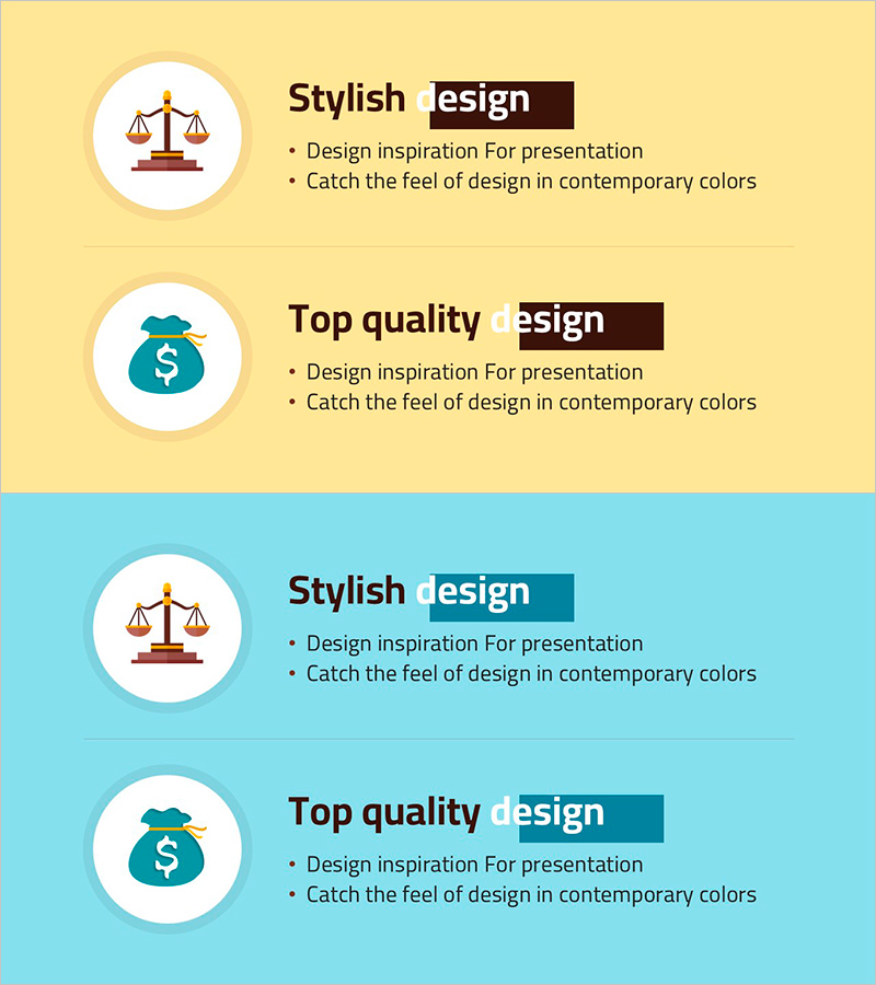 심플 텍스트 강조형 슬라이드