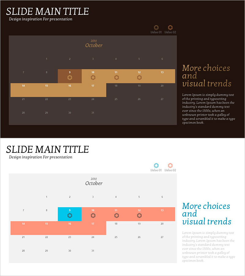 브라운 오렌지 추진 일정표 – 일정 관리와 목표 달성을 위한 시각적 도구