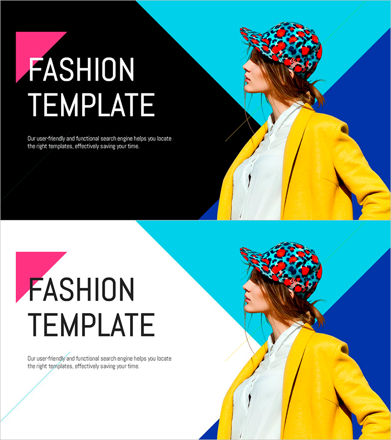 패션 템플릿 표지 – 스타일과 우아함의 조화