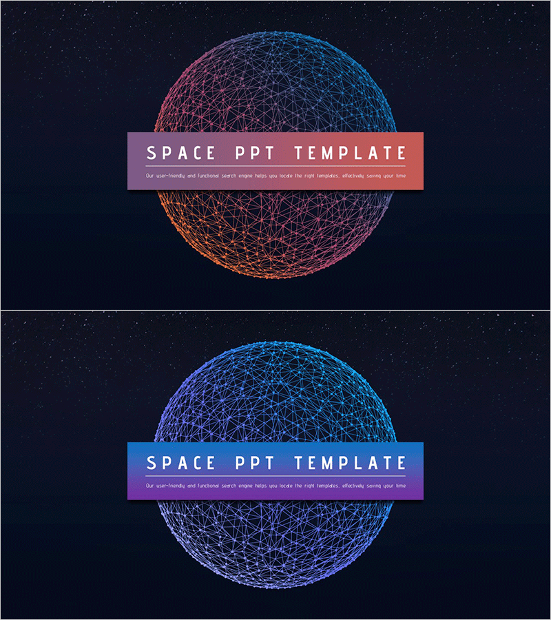 우주 원형 테마 템플릿 표지