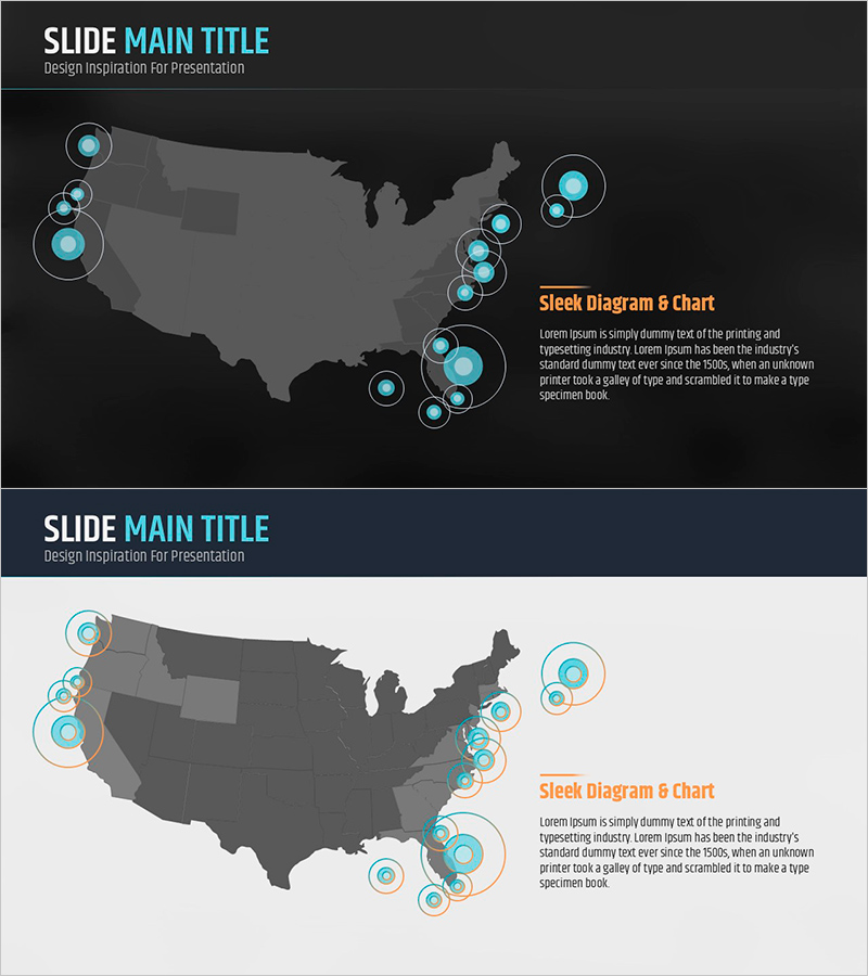 지역 분포도를 활용한 글로벌 마케팅 전략 슬라이드