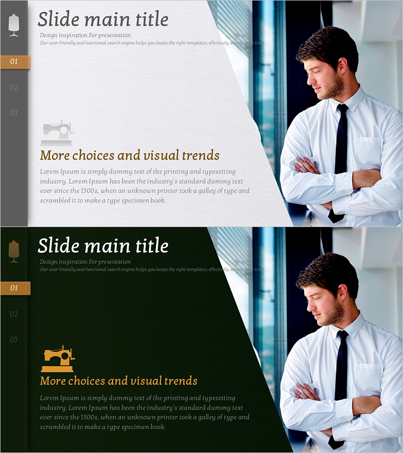 수트 프레젠테이션 디자이너 소개 – 전문성과 세련미