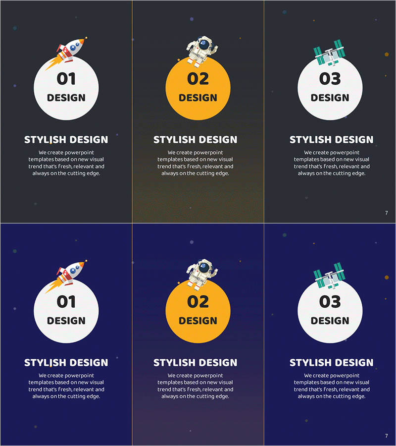 우주 사업 프로그램 소개 슬라이드 – 혁신과 가능성