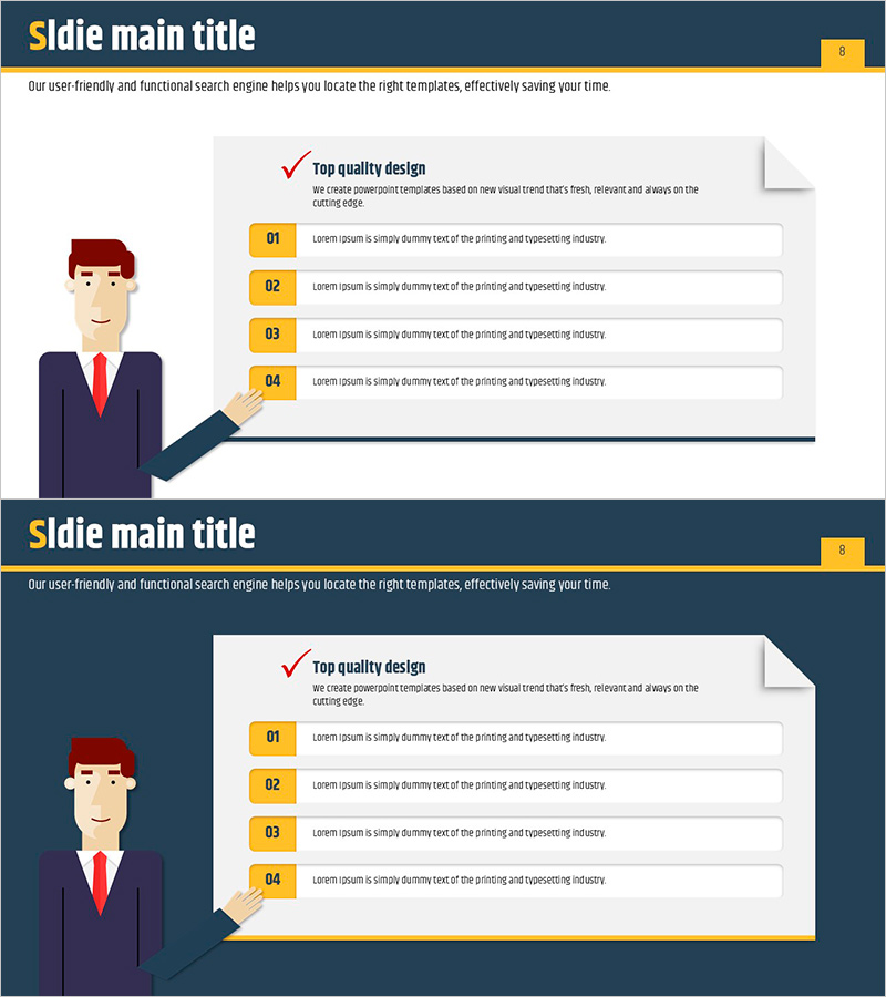 비즈니스 일러스트와 안내 텍스트 – 효과적인 운영 계획