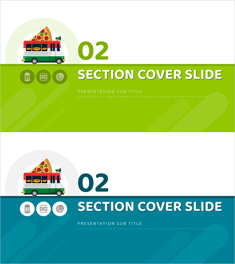 푸드트럭 PPT 간지 – 02 섹션 커버