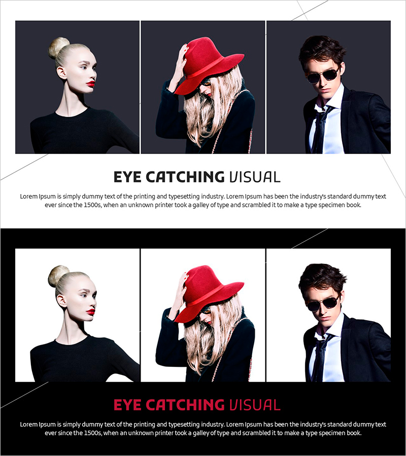 패션 인트로 다이어그램 – 현대적이고 세련된