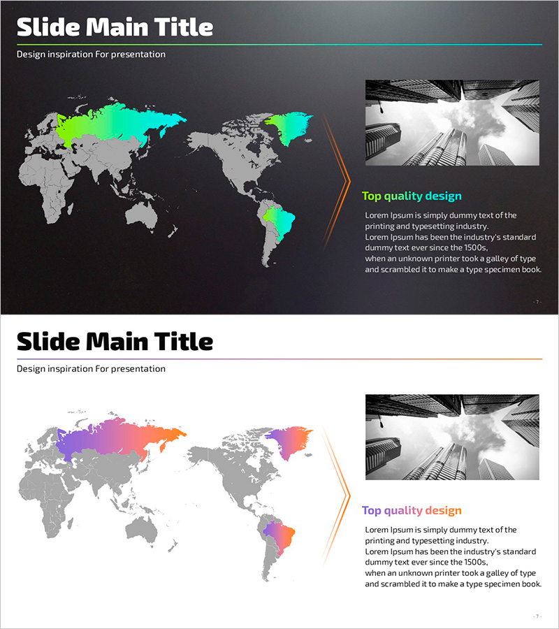 글로벌 네트워크 분석을 위한 사업 타겟 시장 분석 슬라이드