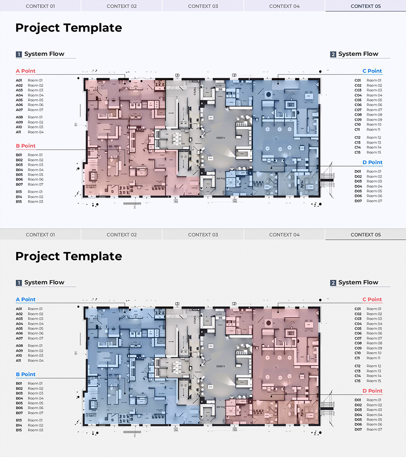 건축 도면 설계 템플릿