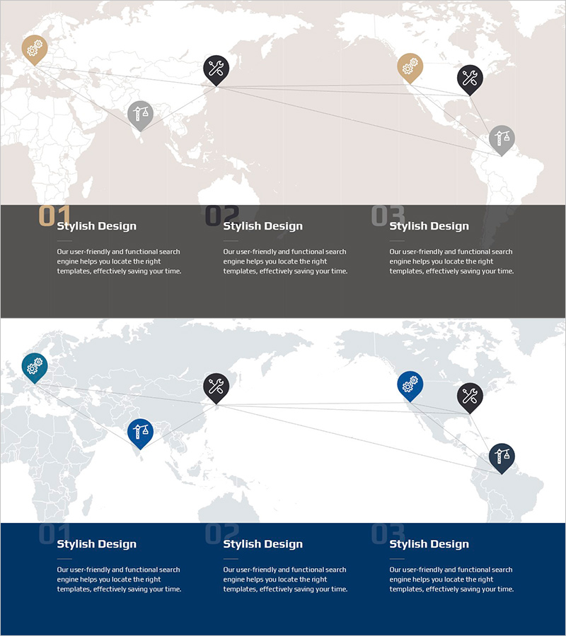 건축 인프라 슬라이드 – 효율적 연결과 글로벌 네트워크