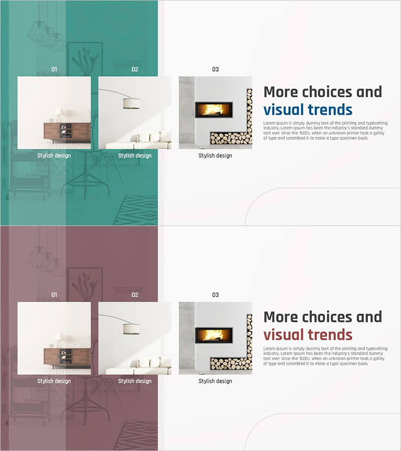 인테리어 트렌드와 텍스트 – 스타일리시한 디자인 소개