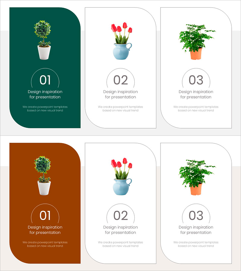 둥근 모서리 폐쇄형 다이어그램 슬라이드