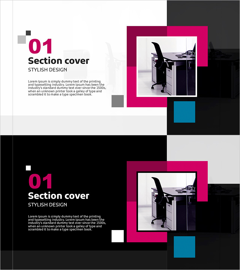 실내 인테리어 디자인 템플릿 – 스타일리시한 간지 커버