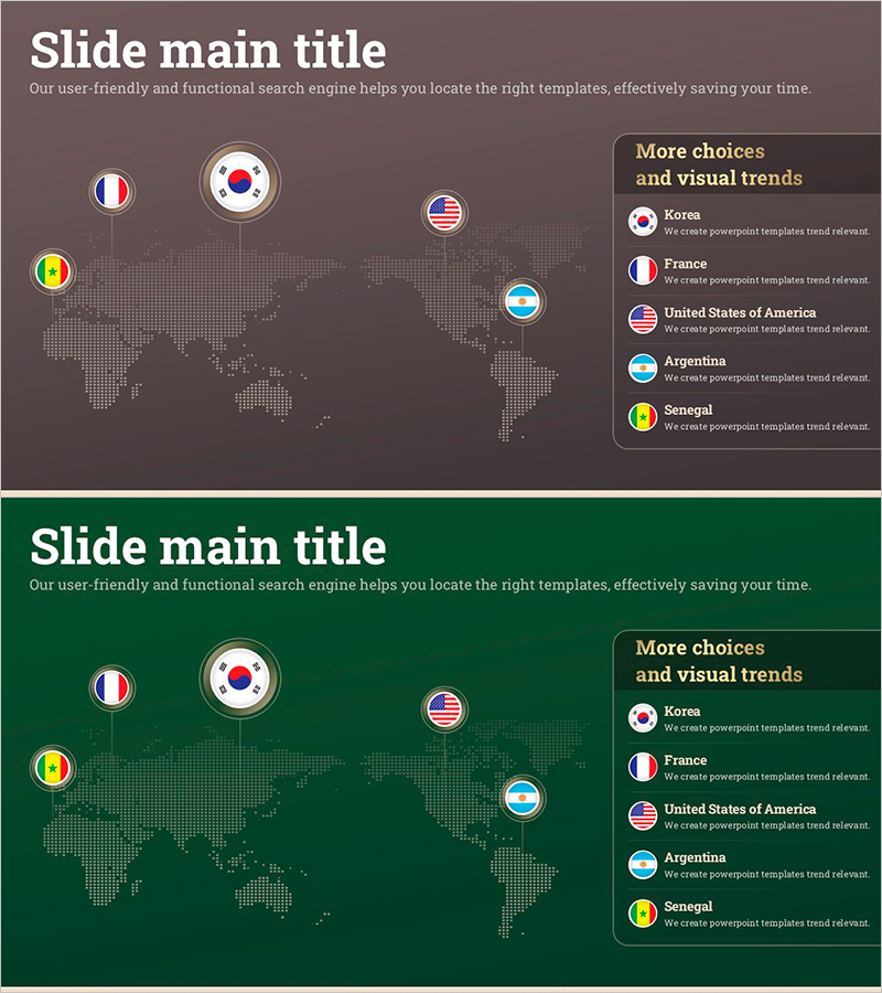 나라별 시장분석 슬라이드 – 글로벌 비즈니스 전략