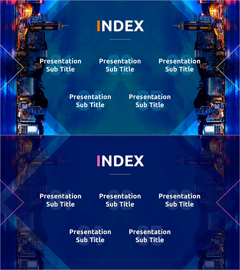 도시 디자인 프레젠테이션 목차 – 혁신적 비전