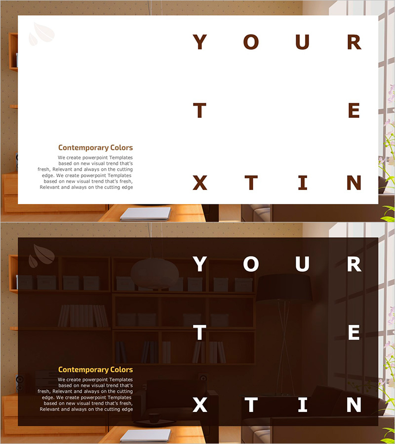 감각적인 텍스트 페이지 – 제품 소개를 위한 인트로 슬라이드