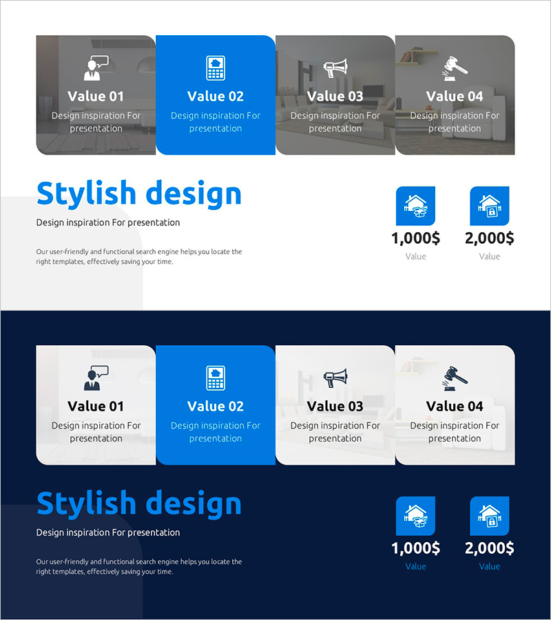 조세 전략을 위한 다이어그램 슬라이드