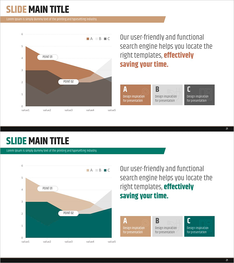 영역형 차트와 텍스트 박스 – 자료 분석과 시각화