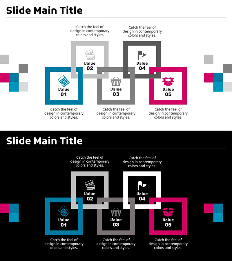 중첩 연결 박스 다이어그램 – 제품 및 서비스 소개