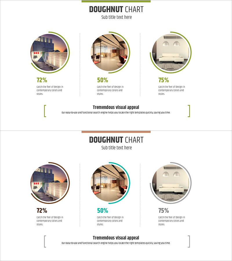 인테리어 선호도 도넛 차트 – 데이터 시각화