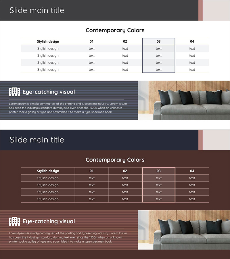 인테리어 공사 세금계산서 PPT 슬라이드 – 세무 계획과 성과