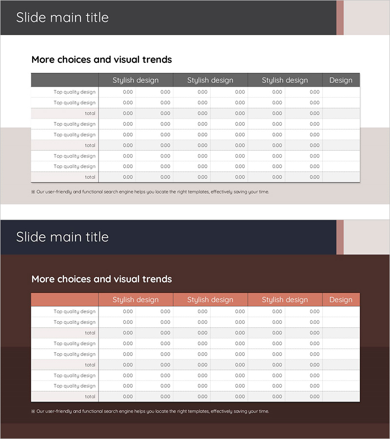 재무 계획 시각화를 위한 다이어그램 – 그레이 브라운 디자인