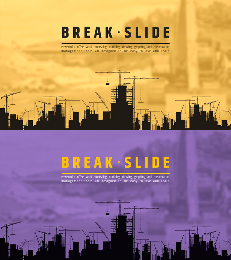 건설 현장 일러스트로 전달하는 핵심 메시지