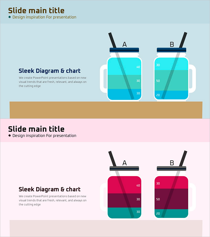 일러스트 유리병 세분화 그래프 – 시장 동향 분석