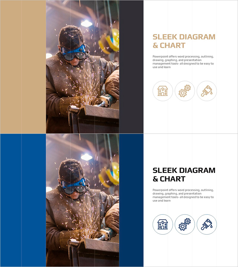 시공 작업 이미지와 텍스트 페이지 – 효율적인 운영계획