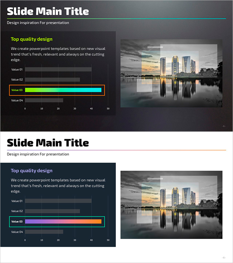 회사 주요 성과 차트 – 중요성과 성공