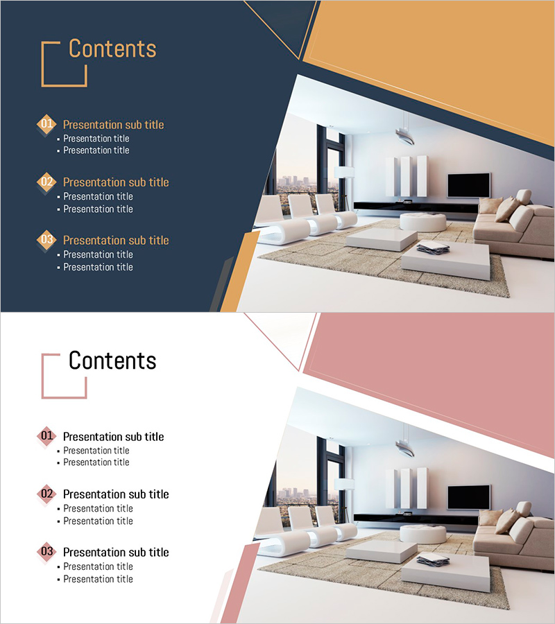 스퀘어 프레임 인테리어 PPT 목차