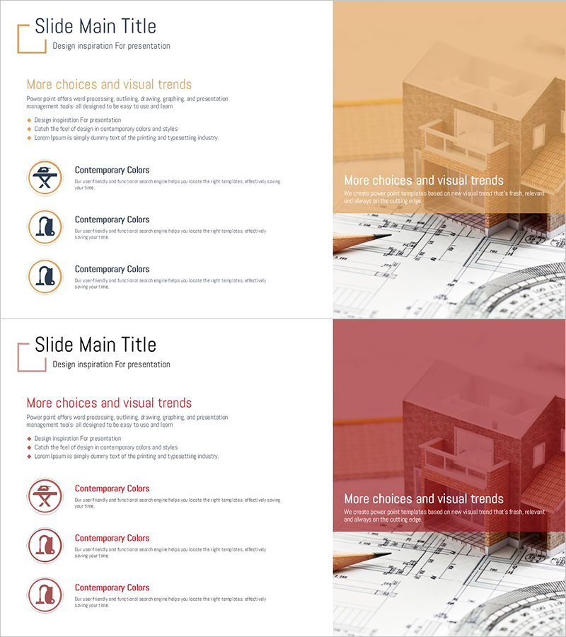 가전 제품 분석 슬라이드 – 현대적 비주얼 트렌드