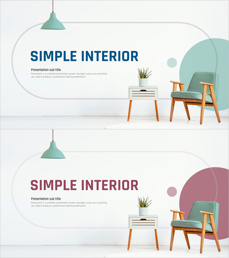 심플 인테리어 템플릿 표지