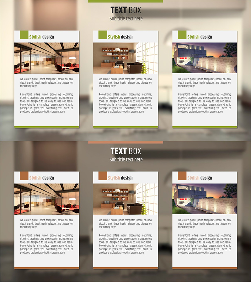 인테리어 사례 소개하는다이어그램 슬라이드