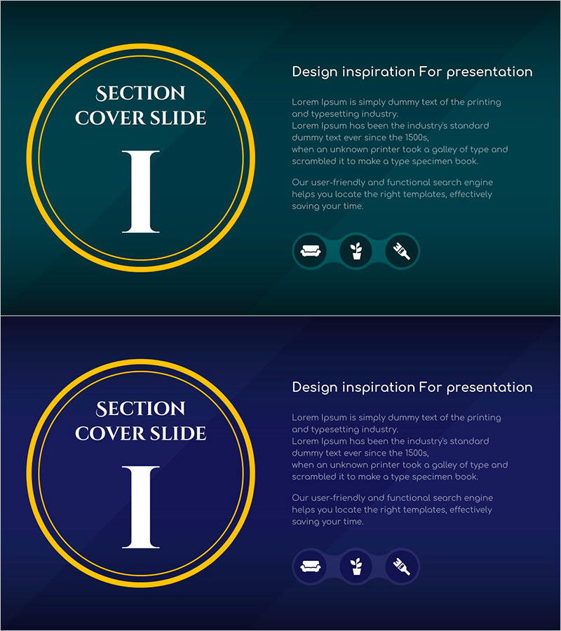 인테리어 계획서 PPT 간지 – 모던 디자인